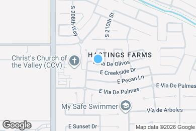 Map image of the property - 20977 E Via De Olivos