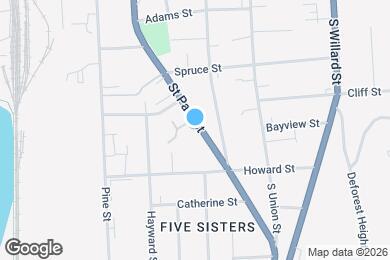 Map image of the property - 409 Saint Paul St