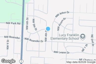 Map image of the property - 2420 NW 4th St