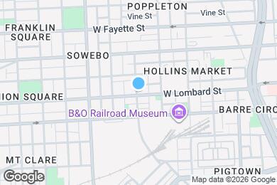 Map image of the property - 1046 W Lombard St