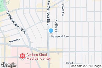 Map image of the property - 375 N La Cienega Blvd