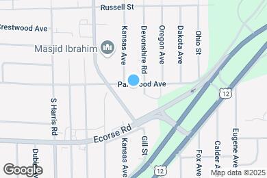 Map image of the property - 1656 Parkwood Ave