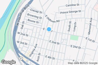 Map image of the property - 109 Grand Ave