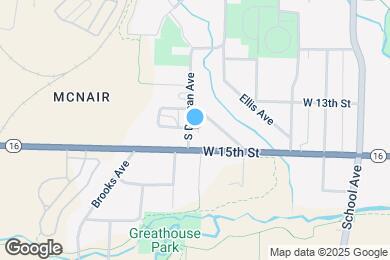 Map image of the property - 1416 S Duncan Ave