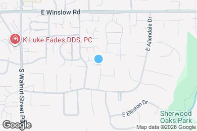 Map image of the property - 1196 E Commons Dr