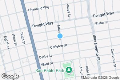 Map image of the property - 1240 Parker St