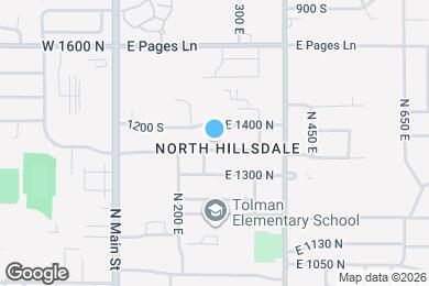 Map image of the property - 263 E 1350 N