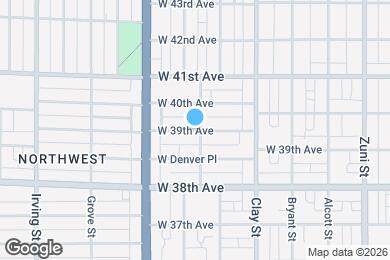 Map image of the property - 2905 W 39th Ave