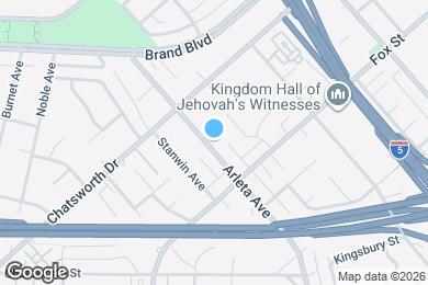Map image of the property - 10916 Arleta Ave
