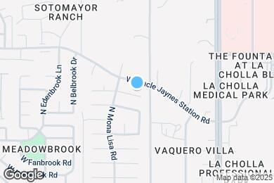Map image of the property - 2328 W Las Lomitas
