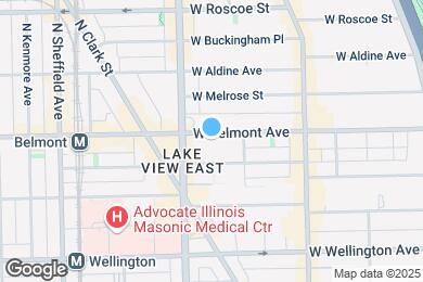 Map image of the property - 735 W Belmont Ave