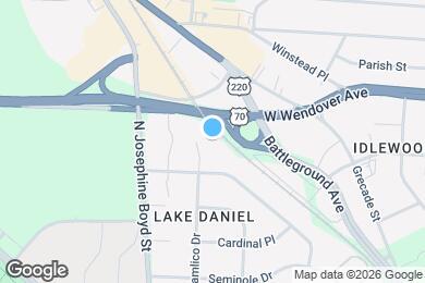 Map image of the property - 1216 Pamlico Dr