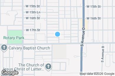 Map image of the property - 1720 S Avenue F