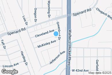 Map image of the property - 1703 McKinley Ave