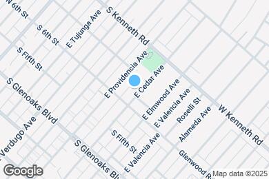 Map image of the property - 623 E Cedar Ave