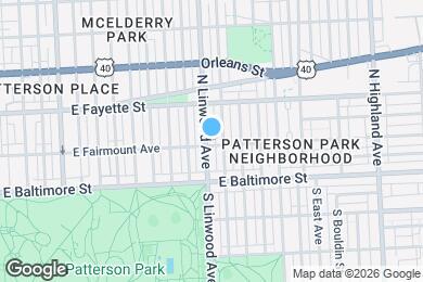 Map image of the property - 103 N Linwood Ave