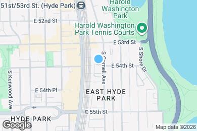 Map image of the property - 5346 S Cornell Ave