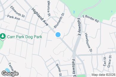 Map image of the property - 722 Highland Ave