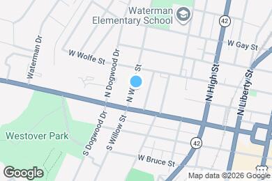 Map image of the property - 28 N Willow St