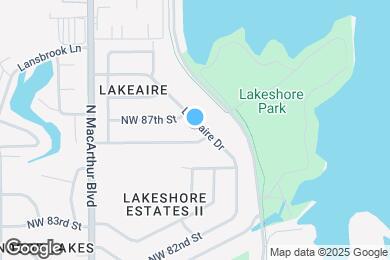 Map image of the property - 8705 Lakeaire Dr