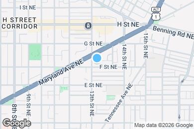 Map image of the property - 1308 F St NE