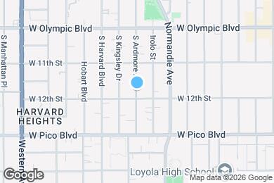 Map image of the property - 1154 S Ardmore Ave