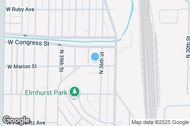 Map image of the property - 3614 W Marion St