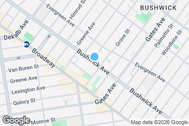 Map image of the property - Bushwick Avenue