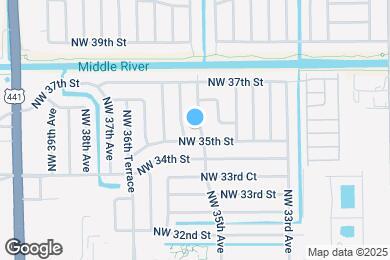 Map image of the property - 3511 NW 35th Ave