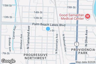 Map image of the property - 1120 N Sapodilla Ave