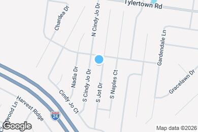 Map image of the property - 3712 S Jot Dr
