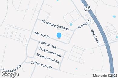 Map image of the property - 1069 Merrick Dr