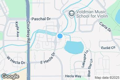 Map image of the property - 2164 E Hecla Dr