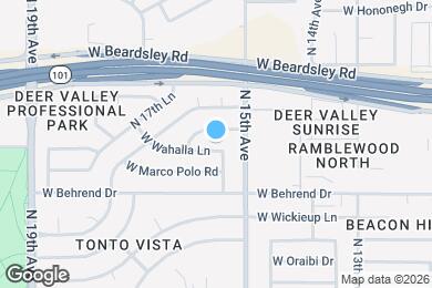 Map image of the property - 1522 W Wahalla Ln