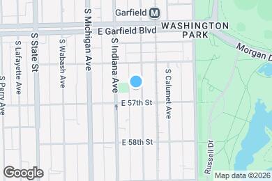 Map image of the property - 5642 S Prairie Ave