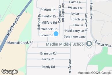 Map image of the property - 320 Foreston Dr