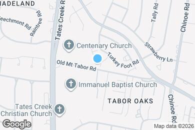 Map image of the property - 813 Turkey Foot Ct