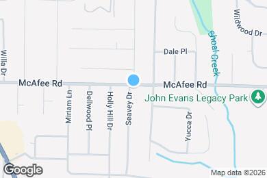 Map image of the property - 2877 McAfee Rd