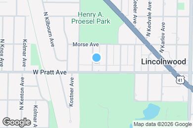 Map image of the property - 6815 N Lowell Ave