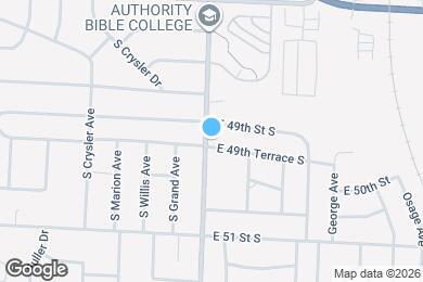 Map image of the property - 12800 E 49th Terrace S