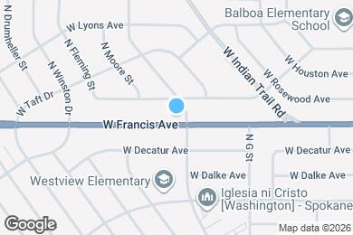 Map image of the property - 3506 W Francis Ave