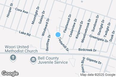 Map image of the property - 1801 Cedarhill Dr
