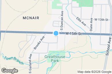 Map image of the property - 1521 S Duncan Ave