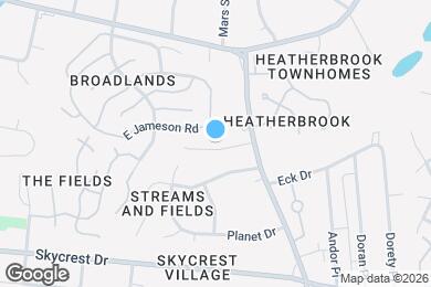 Map image of the property - 3501 Streams of Fields Dr