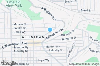 Map image of the property - 924 Excelsior St