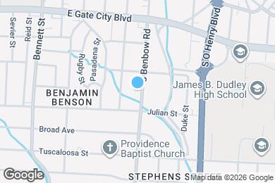 Map image of the property - 1112 S Benbow Rd