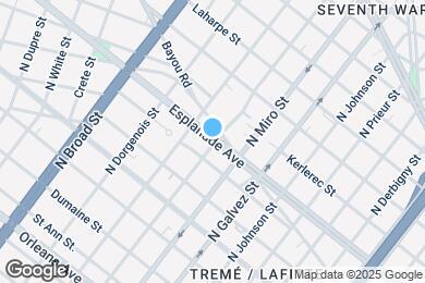 Map image of the property - 2300 Esplanade Ave