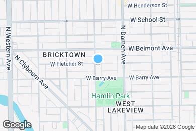 Map image of the property - 3127 N Hoyne Ave