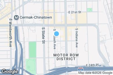 Map image of the property - 2255 S Wabash Ave
