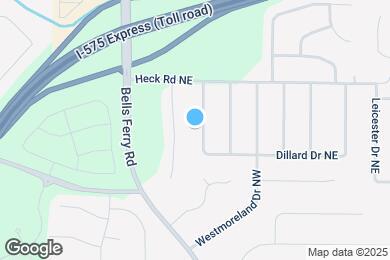 Map image of the property - 60 Dillard Dr NE